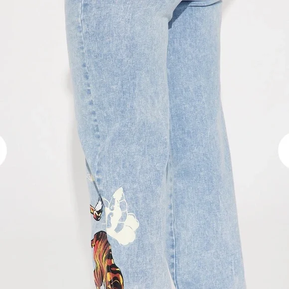 Ed Hardy Tiger Graphic Denim Jeans size 28 - Picture 2 of 10